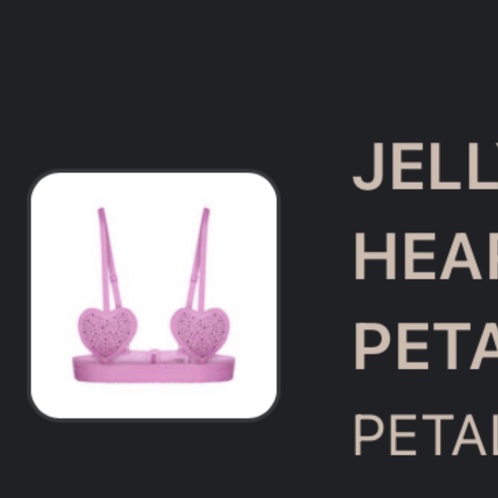 Jelly heart SKIMS bralette